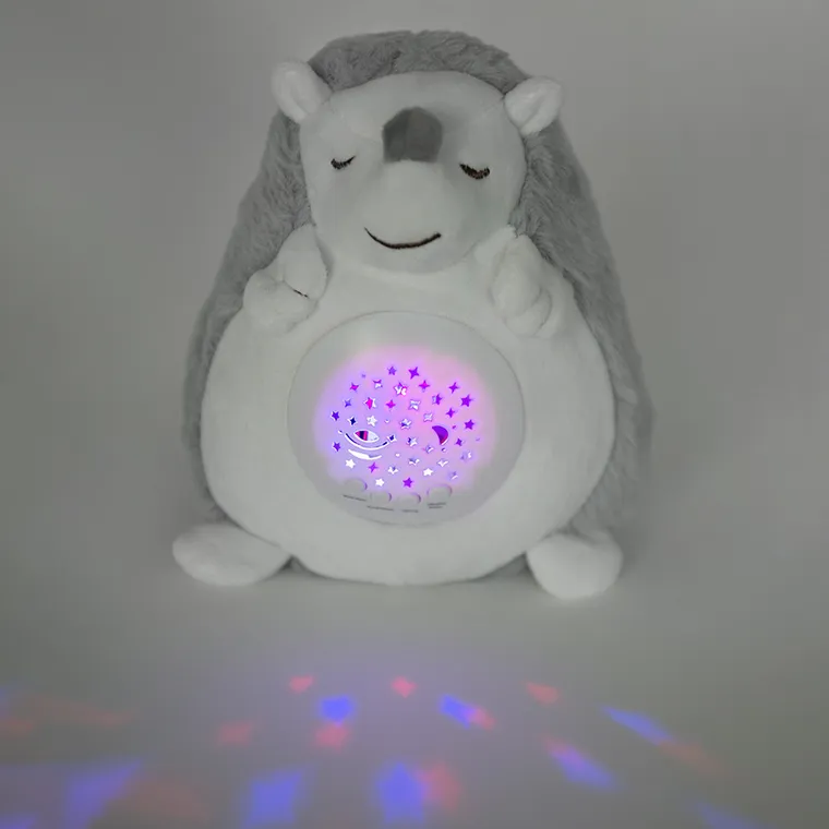 Smiki, Little Dreamer, Ariciul somnoros, proiector de plus cu muzica si lumini, gri