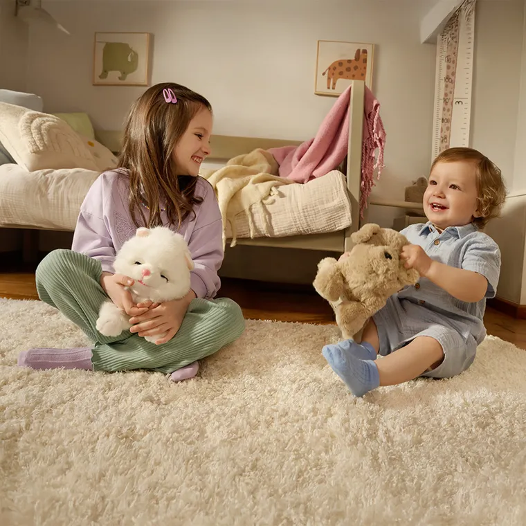 Smiki, Little Dreamer, Pisicuta somnoroasa, jucarie de plus interactiva