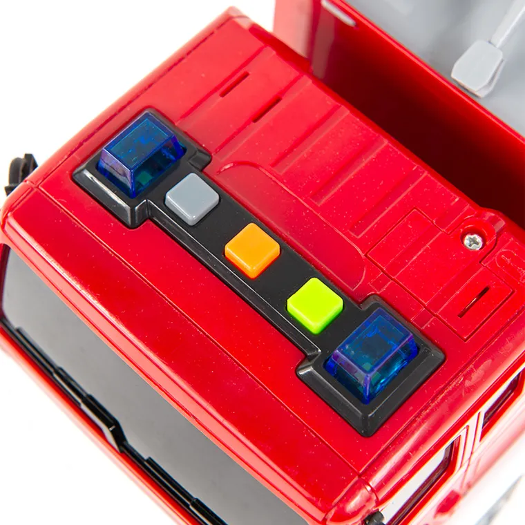 Smiki, Masinuta de pompieri, vehicul cu lumini si sunete, 1:12