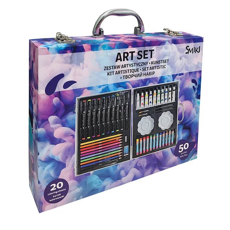 Smiki, Nori, set artistic in trusa, 50 elemente