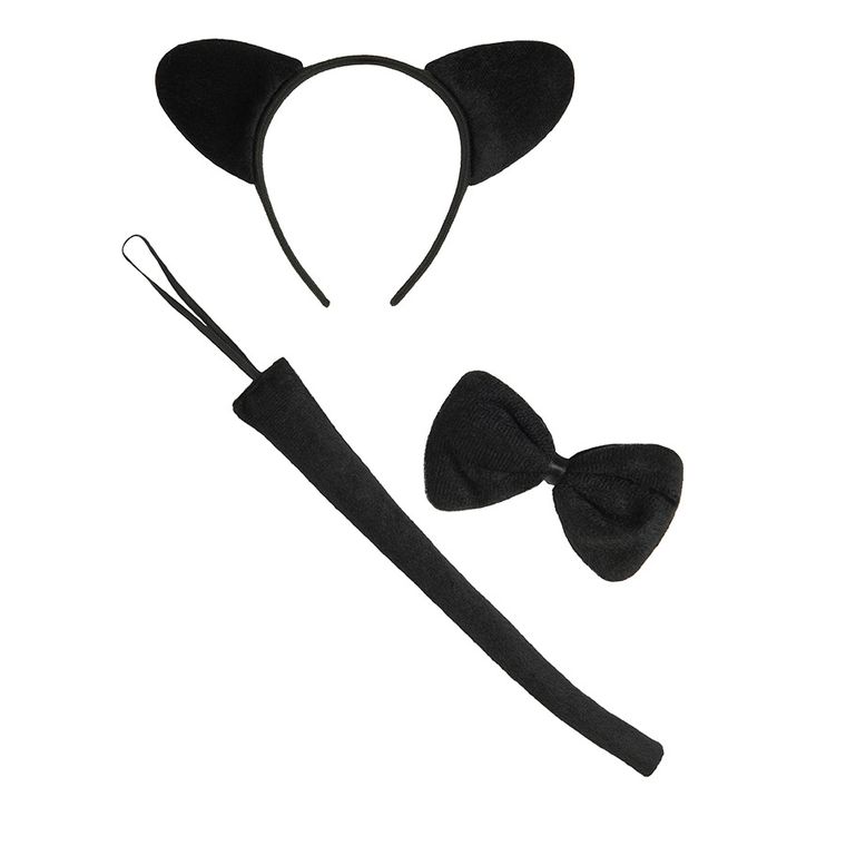 Smiki, Pisica, costum pentru copii, negru, 5-6 ani