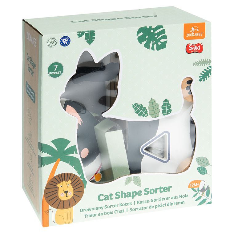 Smiki, Pisica, jucarie de potrivire a formelor, 6 piese