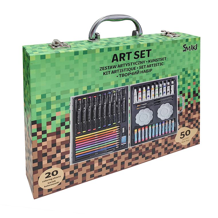 Smiki, Pixeli, set artistic in trusa, 50 elemente