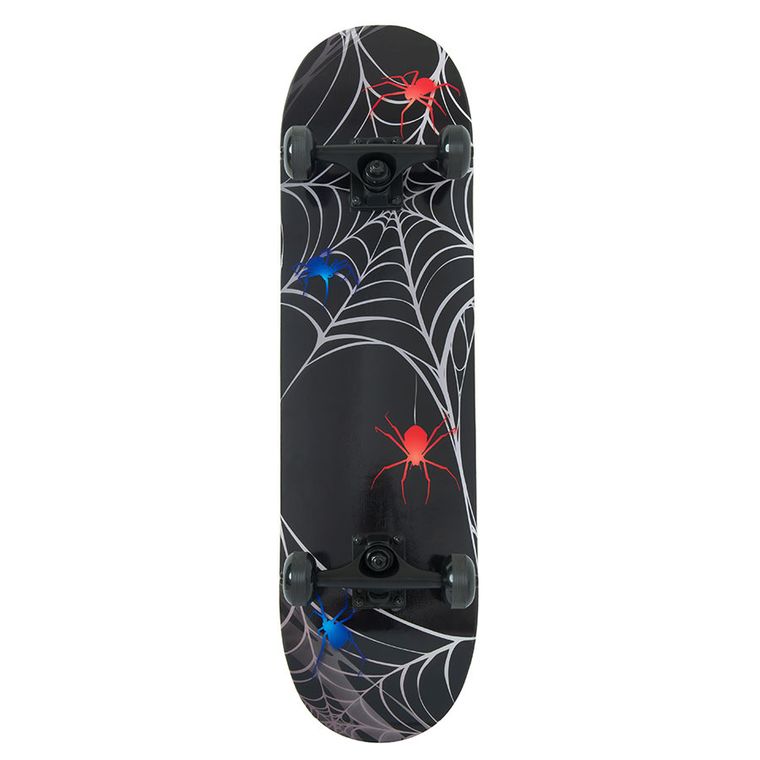 Smiki, placa de skateboard, negru, paianjen