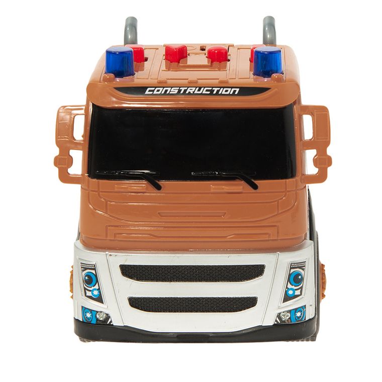 Smiki, platforma cu excavator, set de vehicule cu lumini si sunete