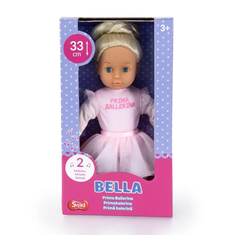 Smiki, Prima Balerina, Bella, papusa bebelus, 33 cm
