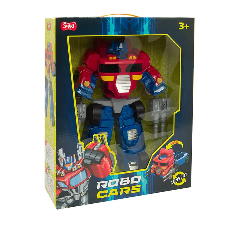 Smiki, Robo Cars, masinuta, robot care se transforma, rosu-albastru