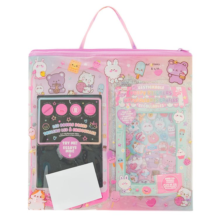 Smiki, tableta LCD de desenat, set cu stickere