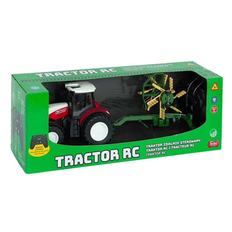 Smiki, tractor cu semanatoare, vehicul cu telecomanda, 1:24