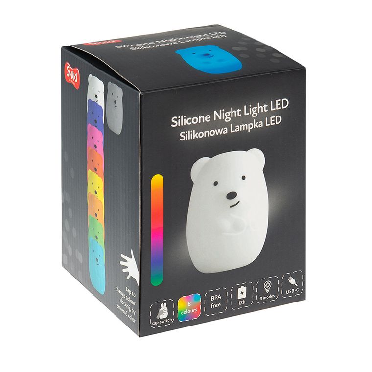 Smiki, Ursulet, lampa din silicon cu LED
