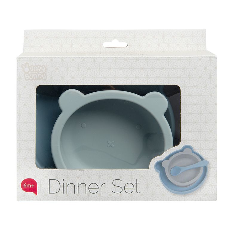 Smiki, Very Bunny, set de vase din silicon, albastru