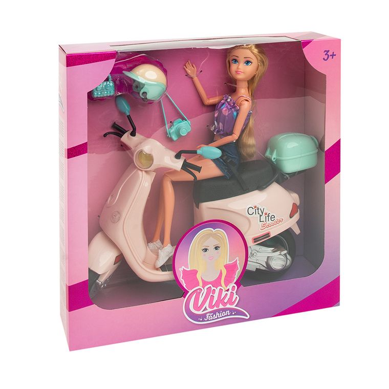 Smiki, Viki, papusa cu scuter si accesorii
