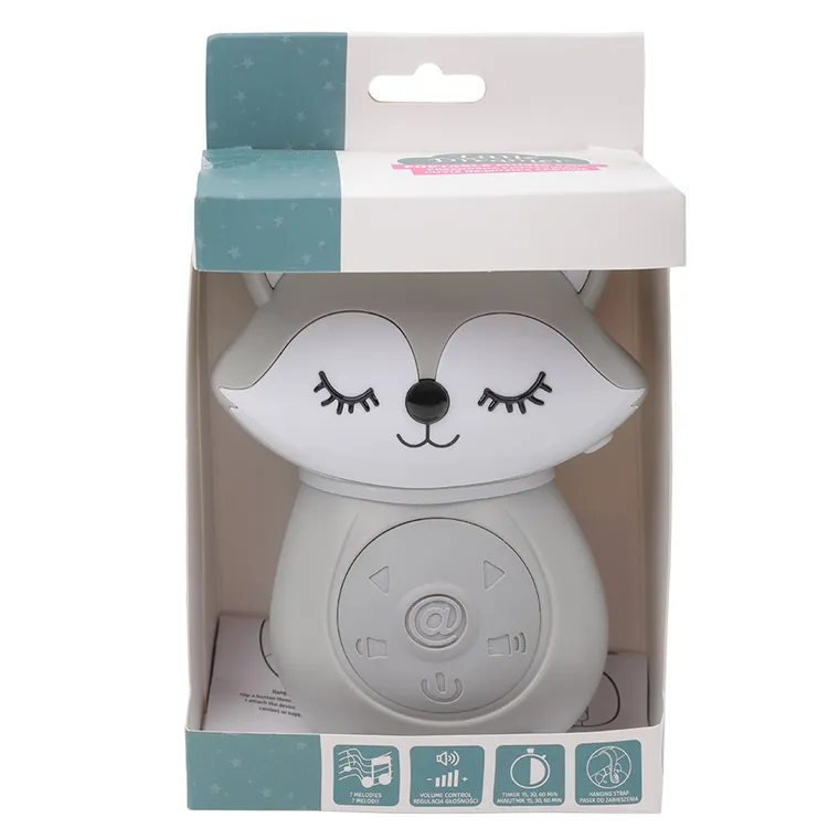 Smiki, Vulpita, jucarie muzicala portabila, gri