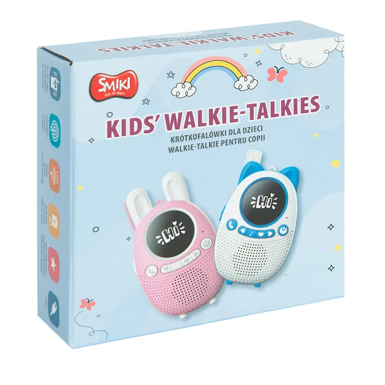 Smiki, Walkie-talkie, statii emisie-receptie pentru copii, urechiuse