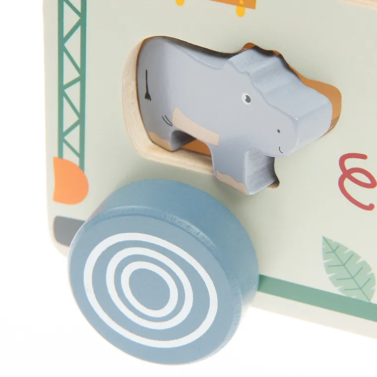 Smiki, Zookabee, Camion, xilofon si piese de potrivit, jucarie din lemn