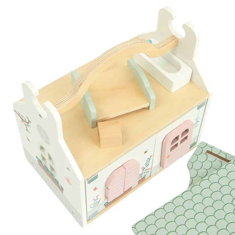 Smiki, Zookabee, casuta din lemn pentru papusi, 9 elemente