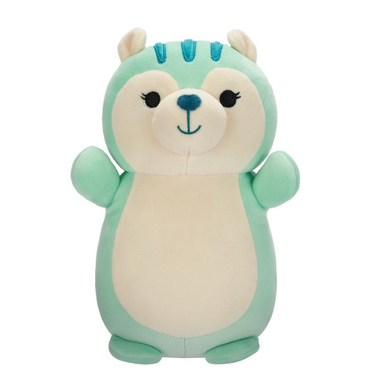 Squishmallows, HugMees, Medium Plush, Fuyuki Mint Green Squirrel, jucarie de plus, 25 cm