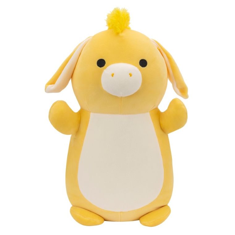 Squishmallows, HugMees, Medium Plush, Gavyn Yellow Donkey, jucarie de plus, 25 cm