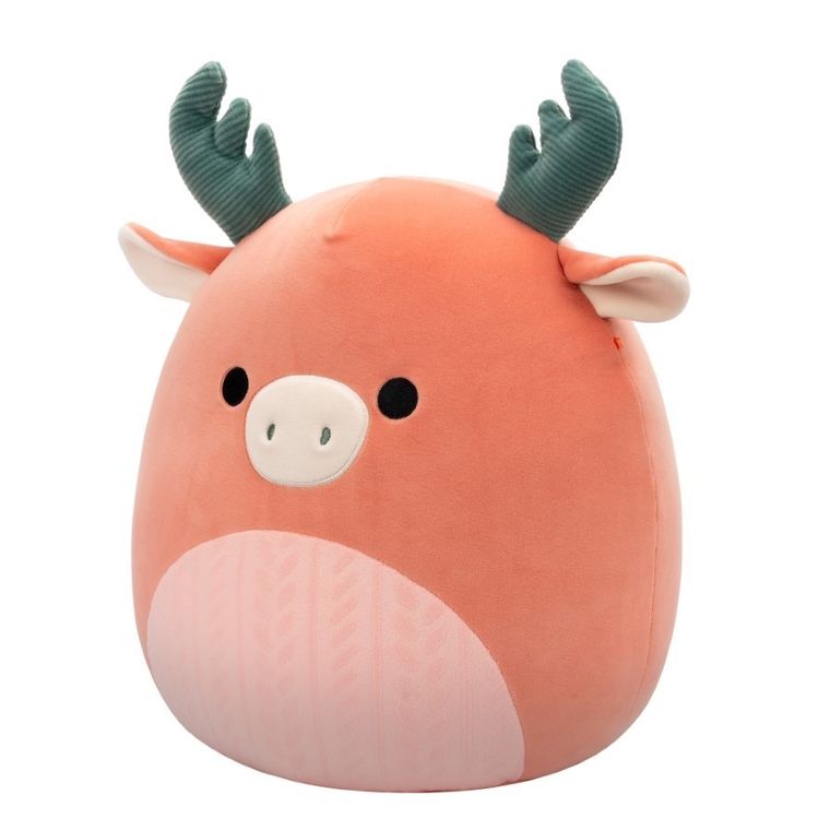 Squishmallows, Medium Plush, Dark Peach Moose, jucarie de plus, 30 cm