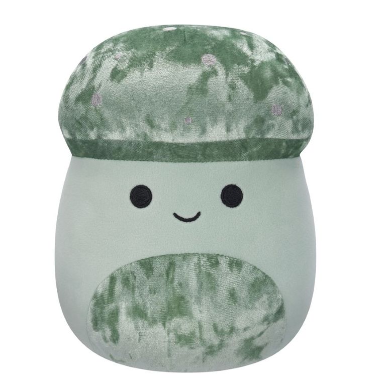 Squishmallows, Medium Plush, Ismail Light Green Velvet Mushroom, jucarie de plus, 30 cm