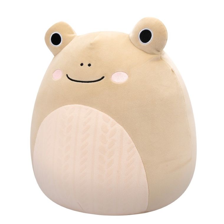 Squishmallows, Medium Plush, Tan Frog, jucarie de plus, 30 cm
