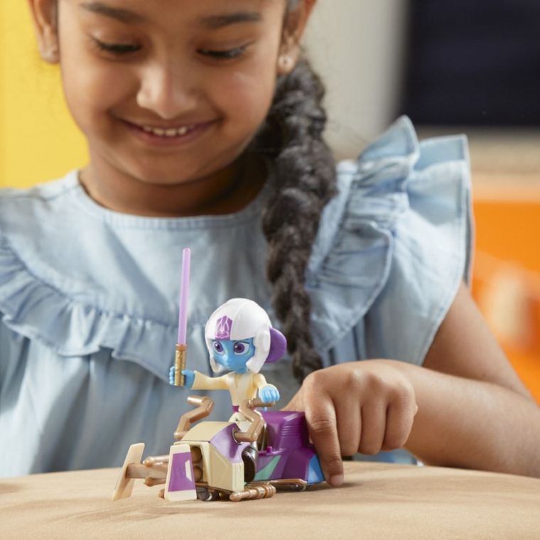 Star Wars, Young Jedi Adventures, Lys Solay, figurina cu vehicul