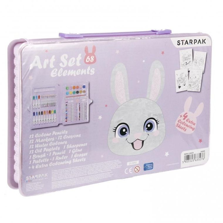 Starpak, set artistic, 68 elemente, Rabbit