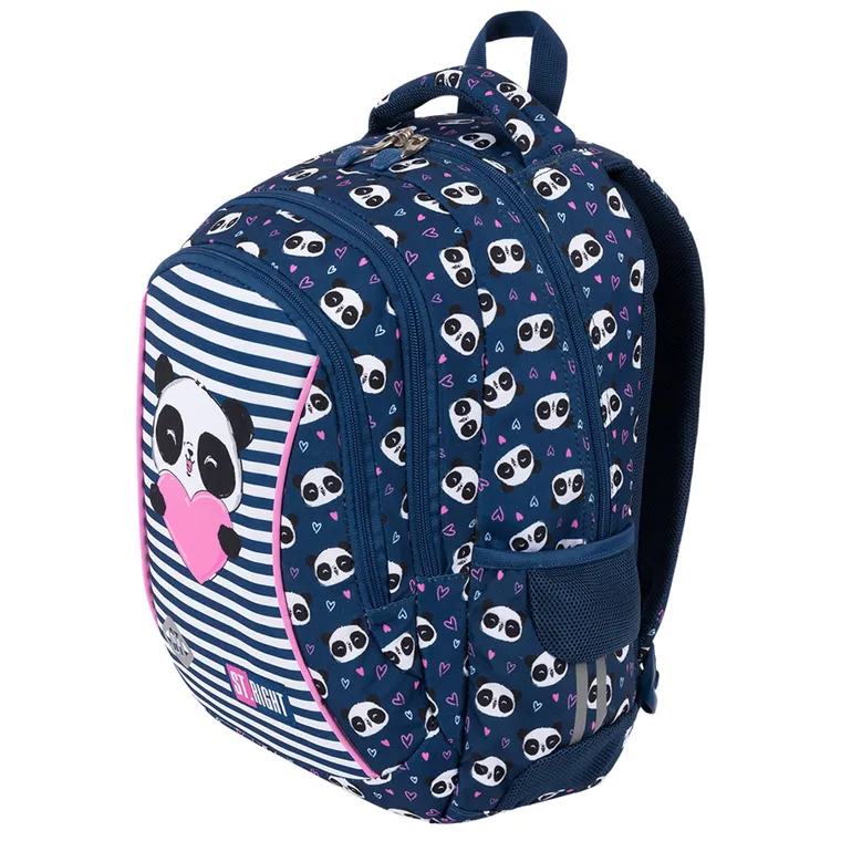St.Right, rucsac cu 3 compartimente, Love Panda