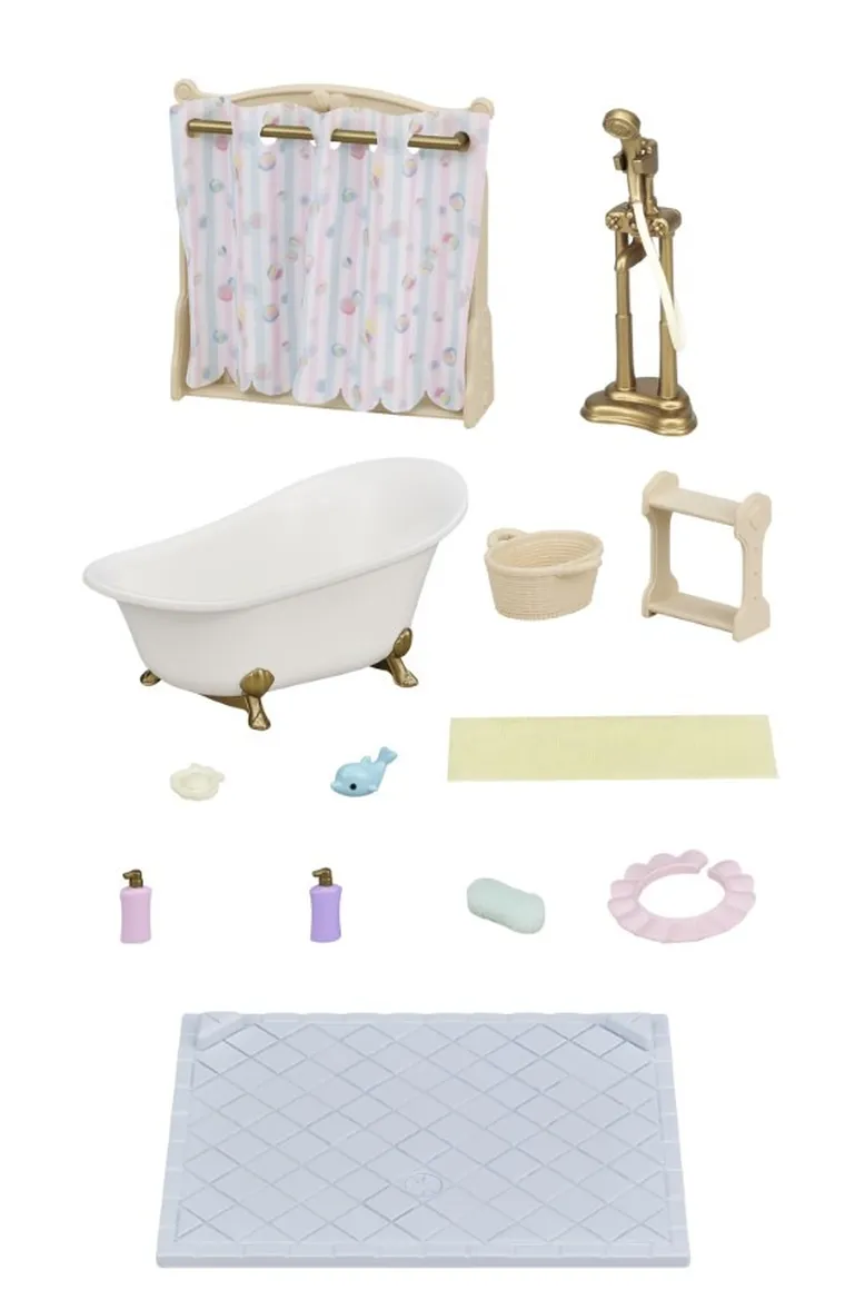 Sylvanian Families, Baie cu cada si dus, set de accesorii, 5739