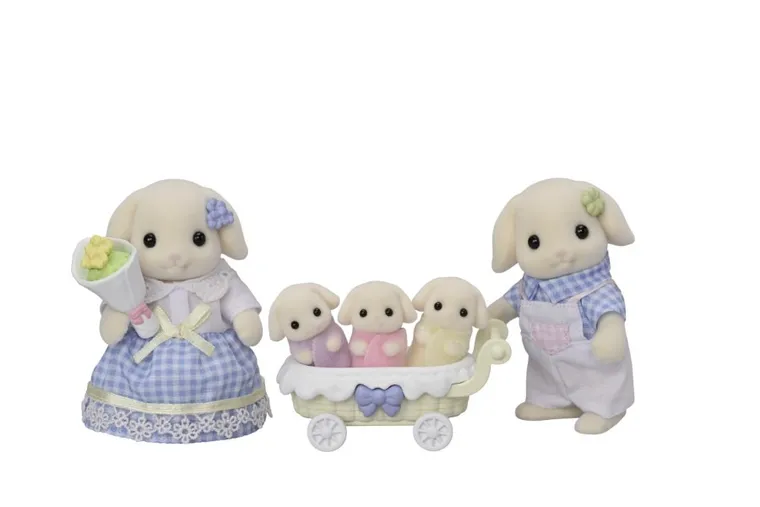 Sylvanian Families, Familia de iepurasi, set de figurine, 5735