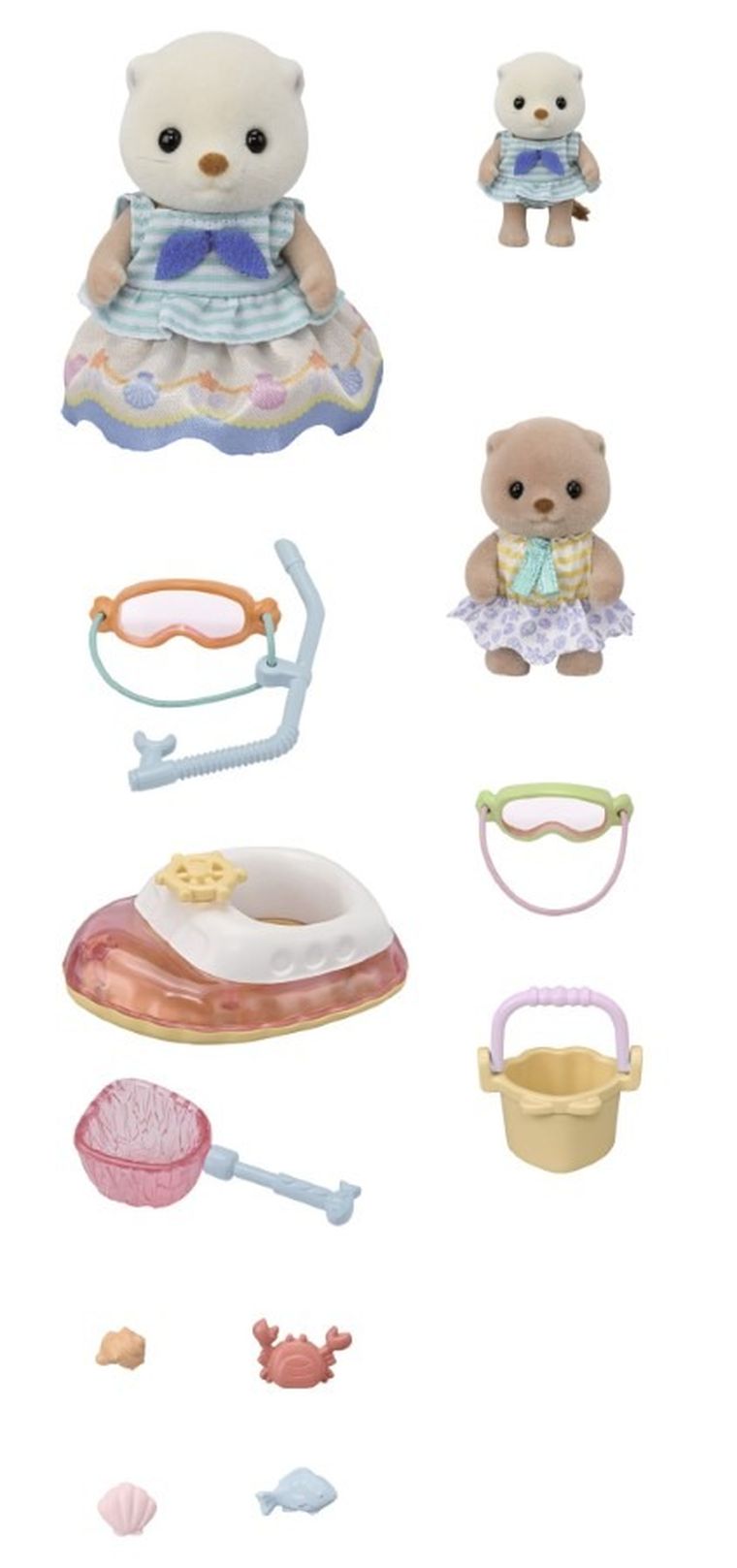 Sylvanian Families, Surorile vidrelor de mare in vacanta, set cu figurine, 5804