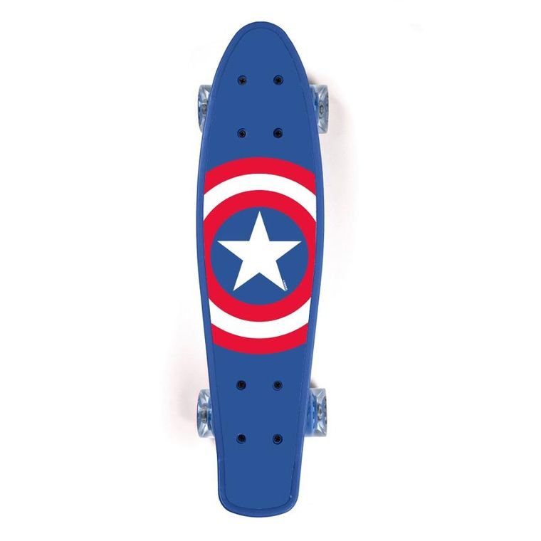 The Avengers, Captain America, skateboard, 55 cm