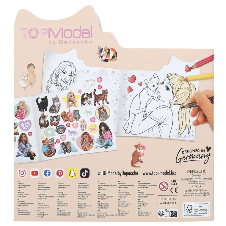 Top Model, Kitty, caiet de schite cu stickere