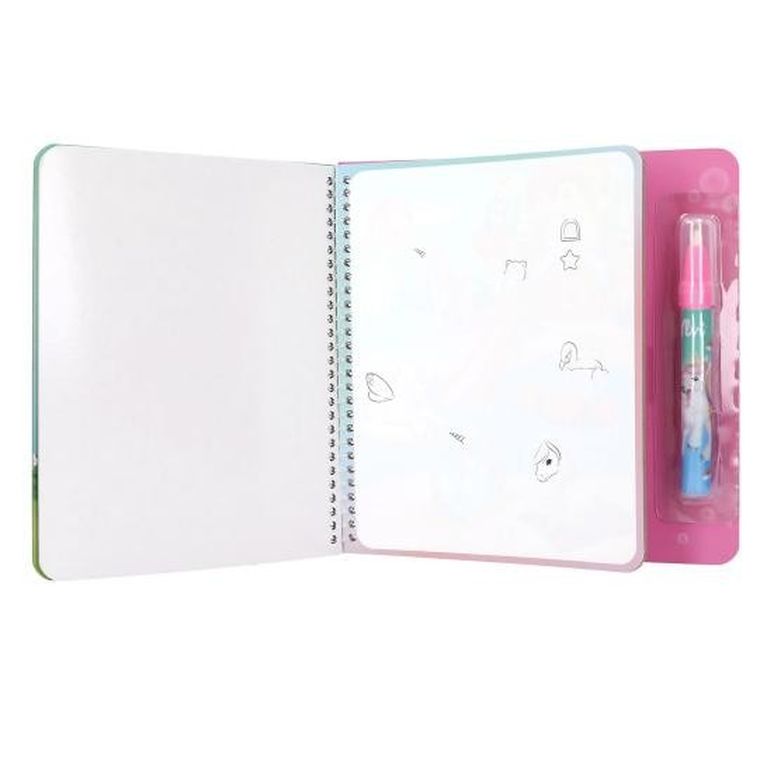 Top Model, Unicorn Ylvi, Aqua Magic Book, carte de colorat cu creion cu apa