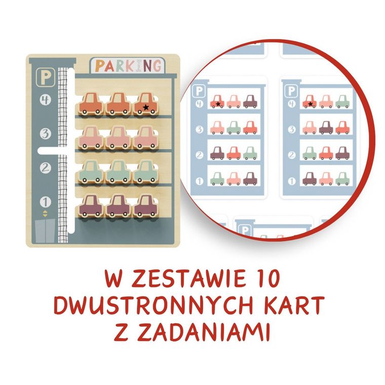 Topbright, Puzzle logic pentru copii Parcare, 36 luni