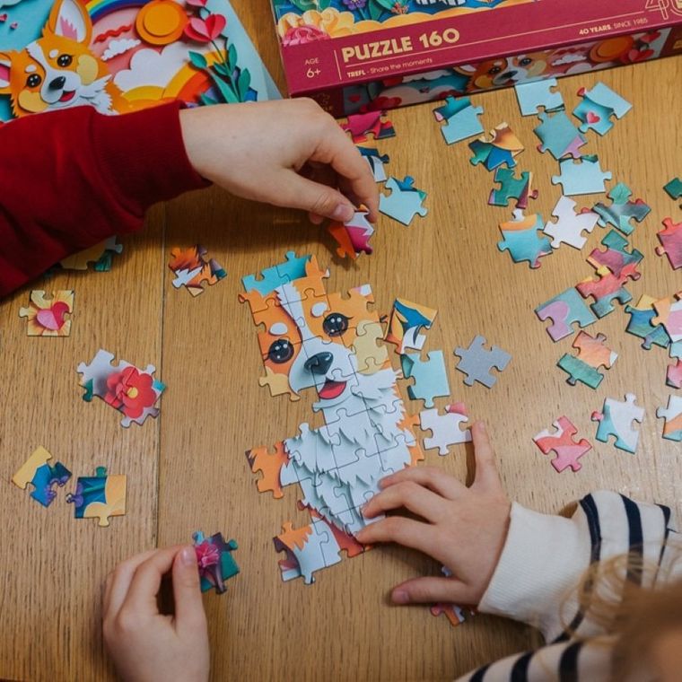 Trefl, 40 Years, Paper Art: Caine, puzzle, 160 piese