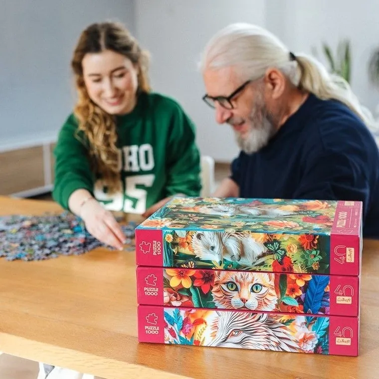 Trefl, 40 Years, Paper Art: Paris, puzzle, 1000 piese