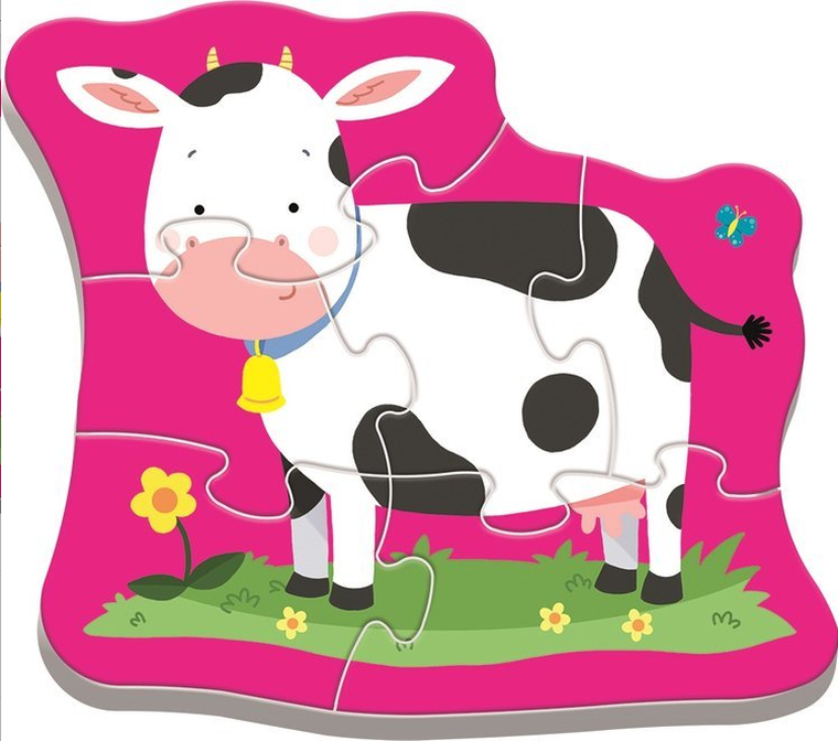 Trefl, Baby Classic, Animale la ferma Baby, puzzle, 14 piese