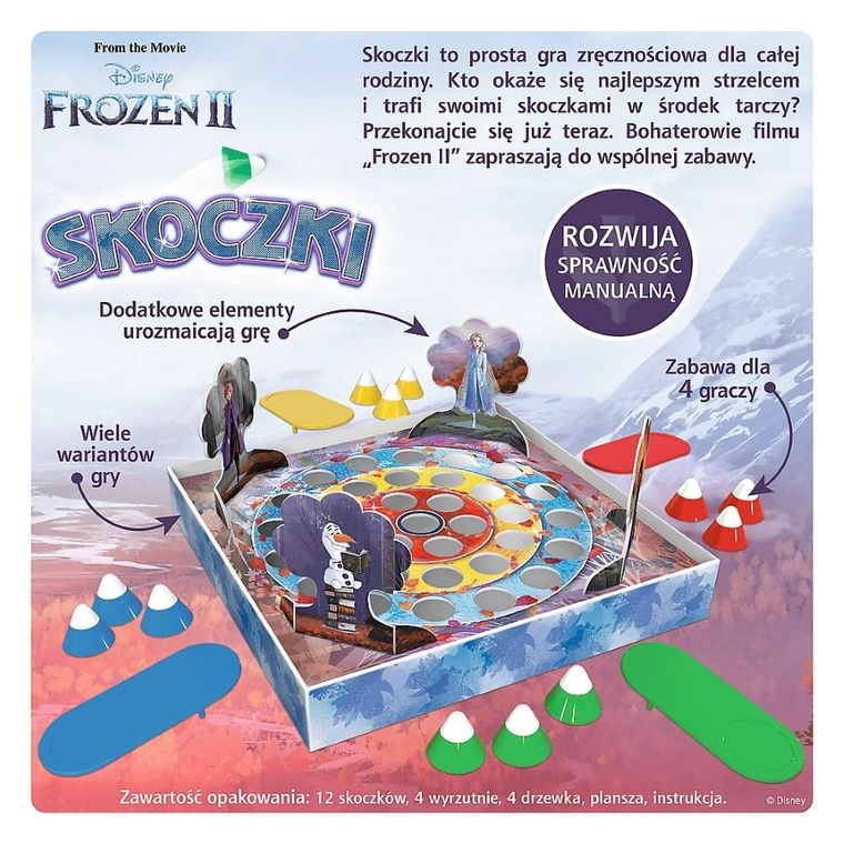 Trefl, Frozen 2, Jumpers, joc arcade de familie + Rainbow High, papusi vesele, puzzle, 60 piese gratuite, set promotional