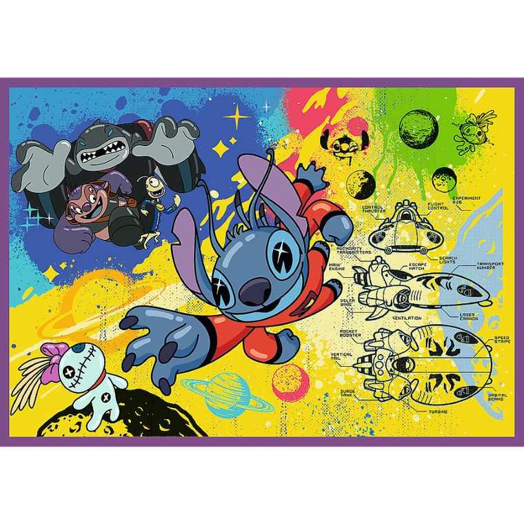 Trefl, Lilo si Stitch, puzzle, 4-250 piese