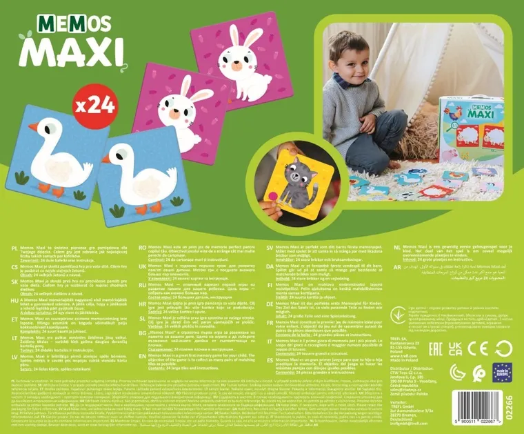 Trefl, Memo-uri Maxi Ferma, joc