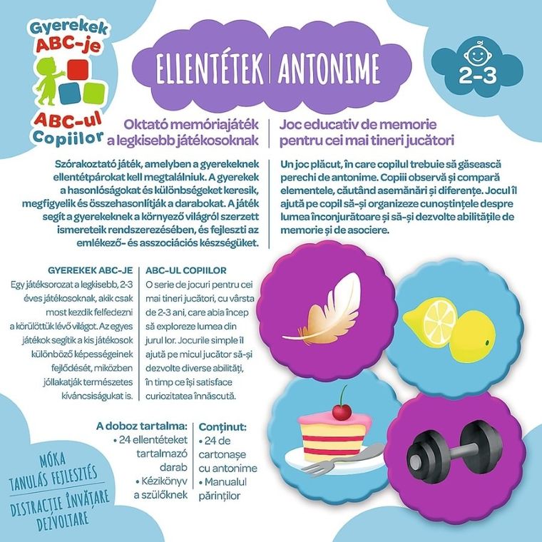 Trefl, Micul Explorator, Antonime, joc educativ