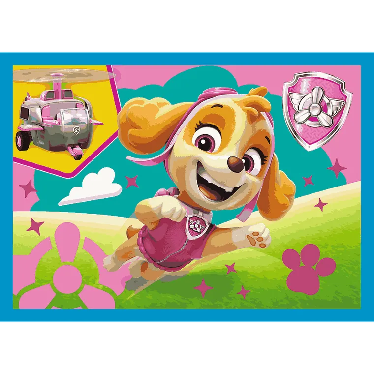 Trefl, Paw Patrol, puzzle 4in1, 71 piese