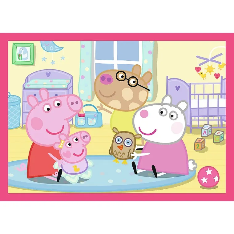 Trefl, Peppa Pig, puzzle 4in1