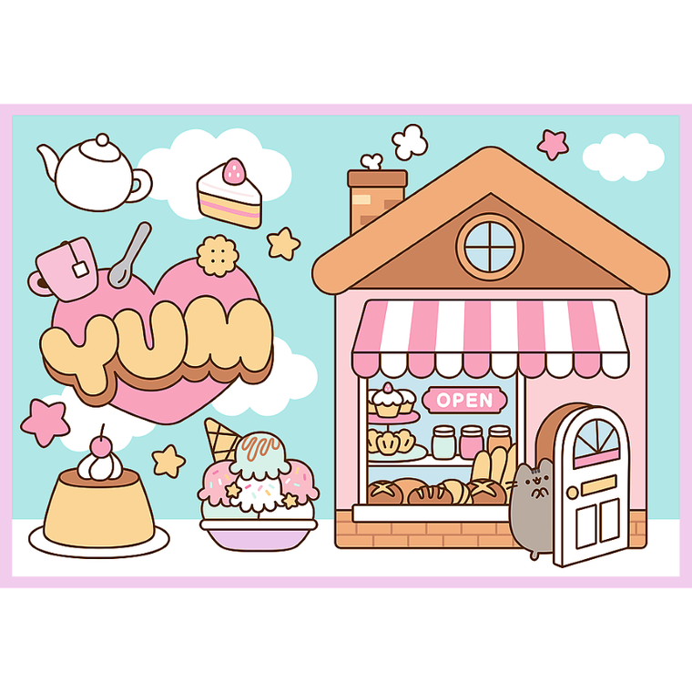 Trefl, Pusheen, puzzle, 4-250 piese