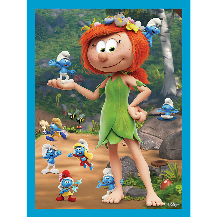 Trefl, Smurfs, puzzle 2w1 + memos