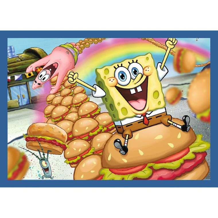 Trefl, SpongeBob, puzzle 4in1, 54+48+35+70 piese