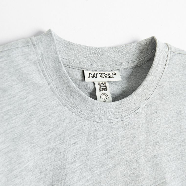 Tricou basic gri NOWEAR