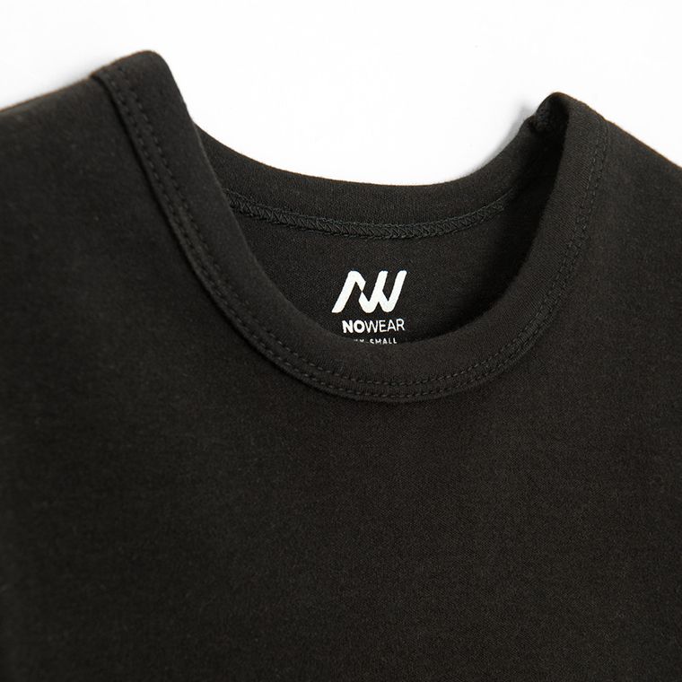 Tricou din bumbac cu croiala scurta NOWEAR