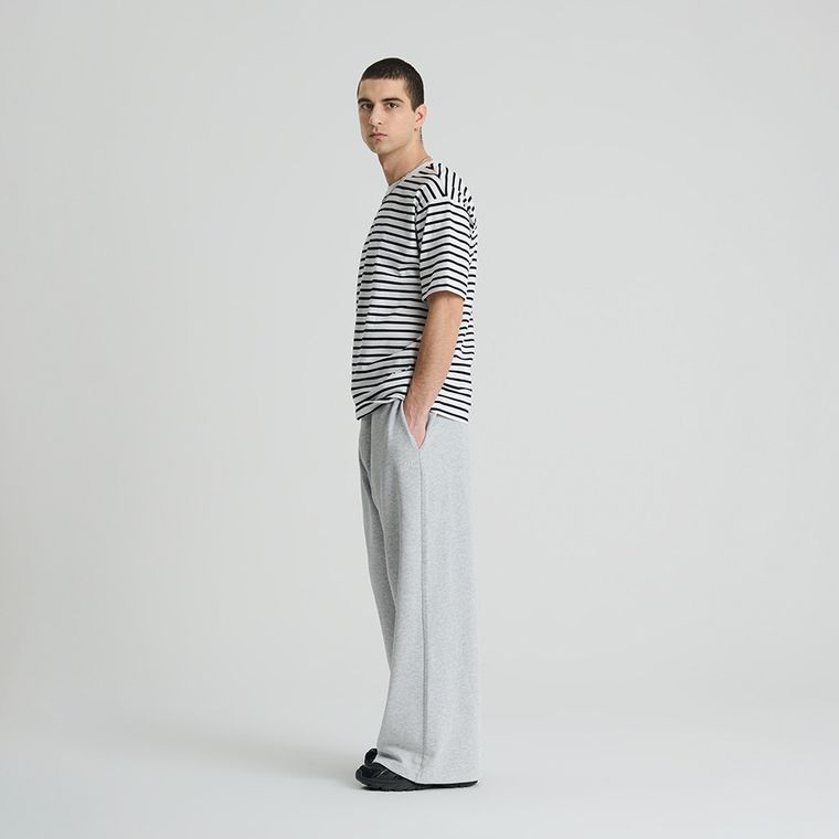 Tricou in dungi cu croiala relaxed NOWEAR